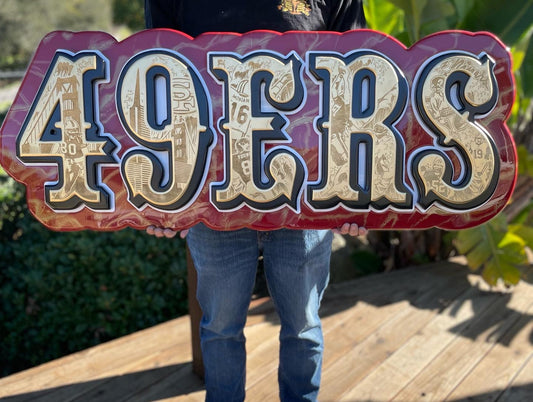 49er “Saloon Font” led sign