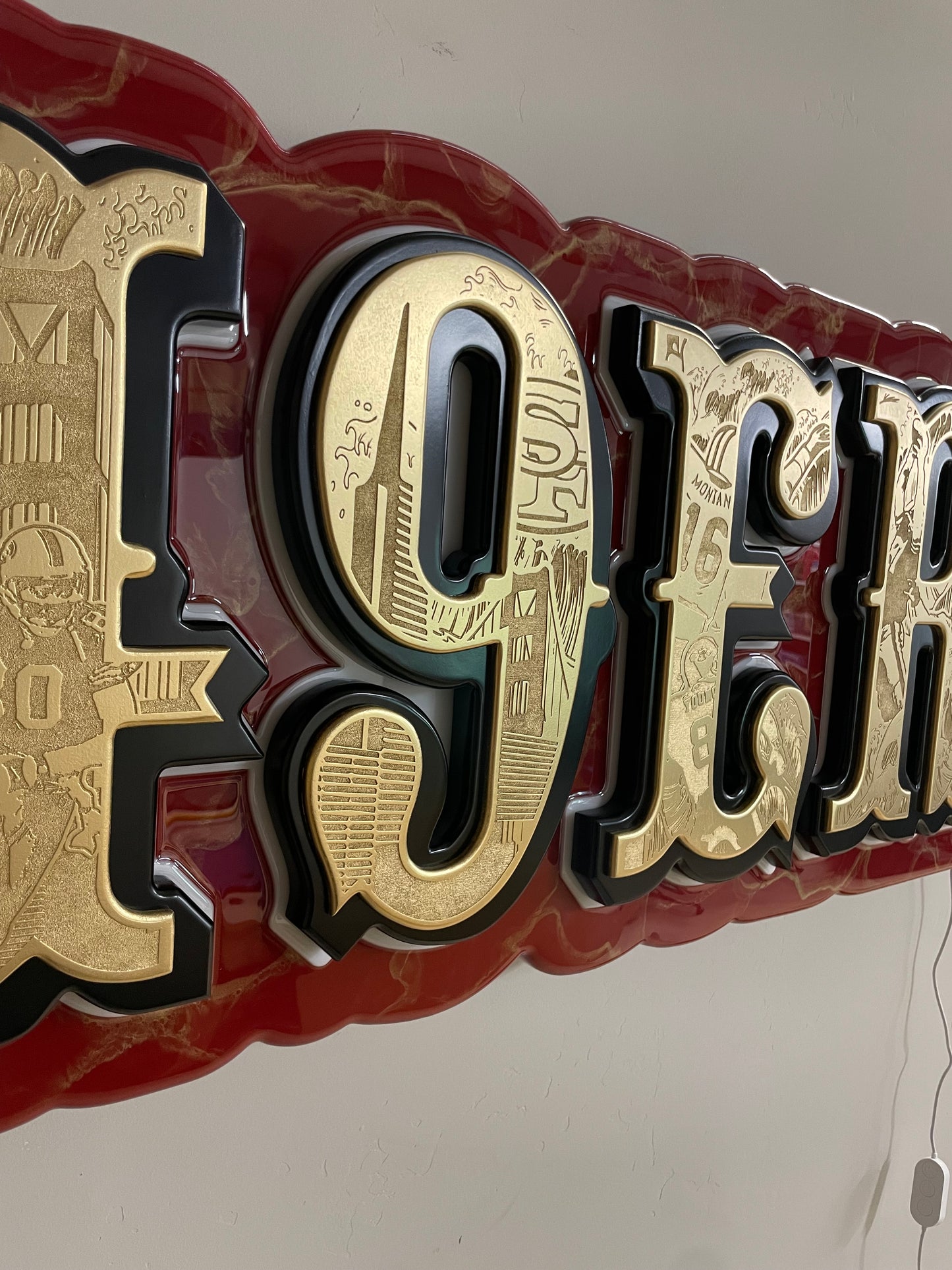 49er “Saloon Font” led sign