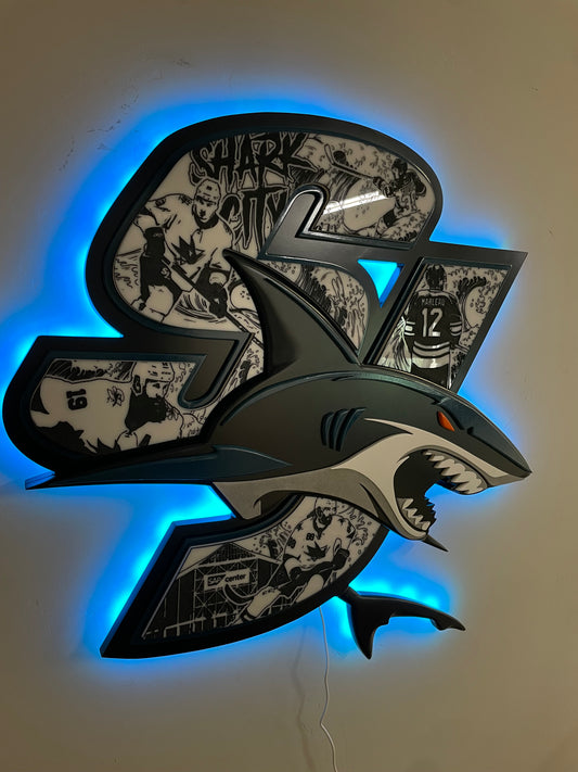San Jose Sharks LED sign