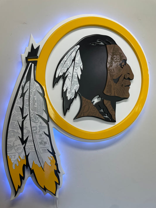 Washington Redskins LED sign