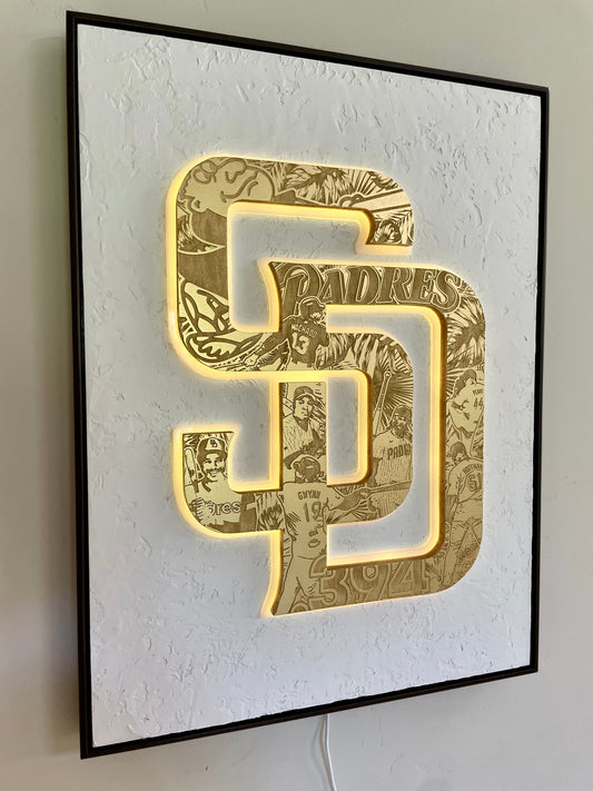 Framed Padres LED