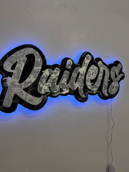 Las Vegas Raiders font LED sign