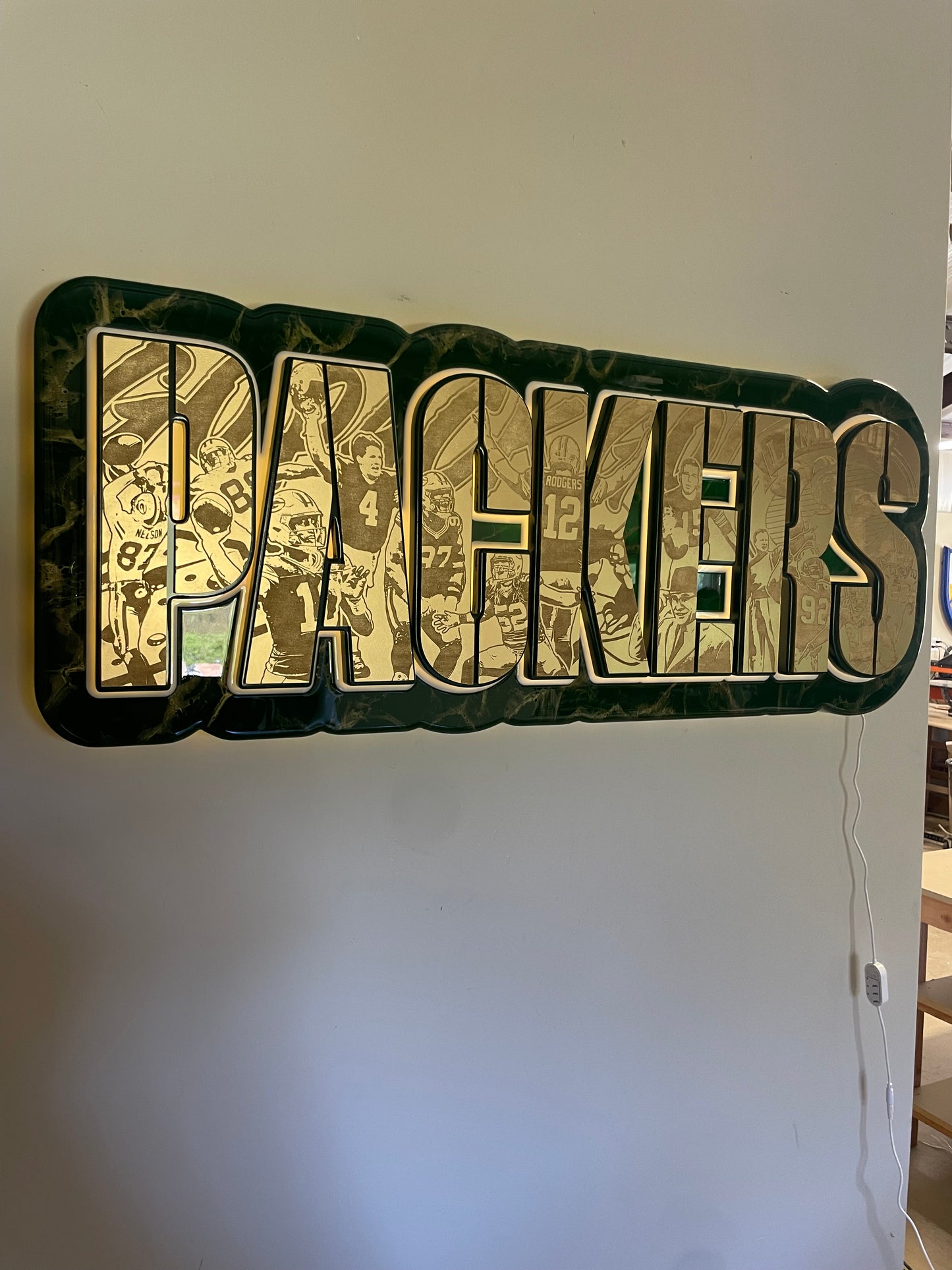 Front Lit Packers Sign