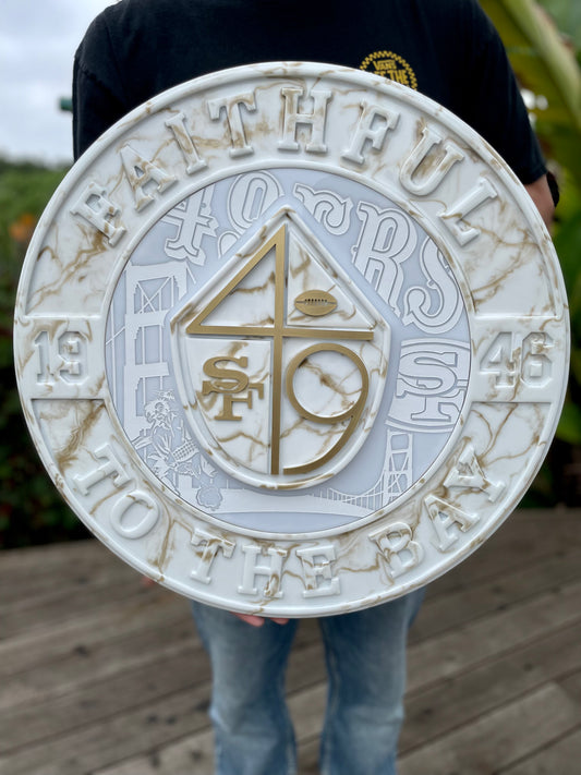 49er Faithful LED sign with detachable bottle opener