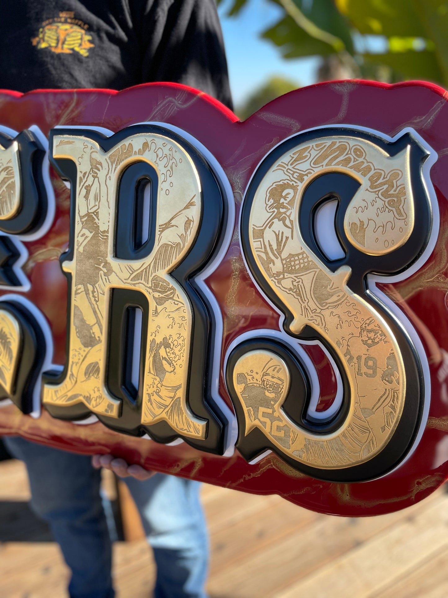 49er “Saloon Font” led sign