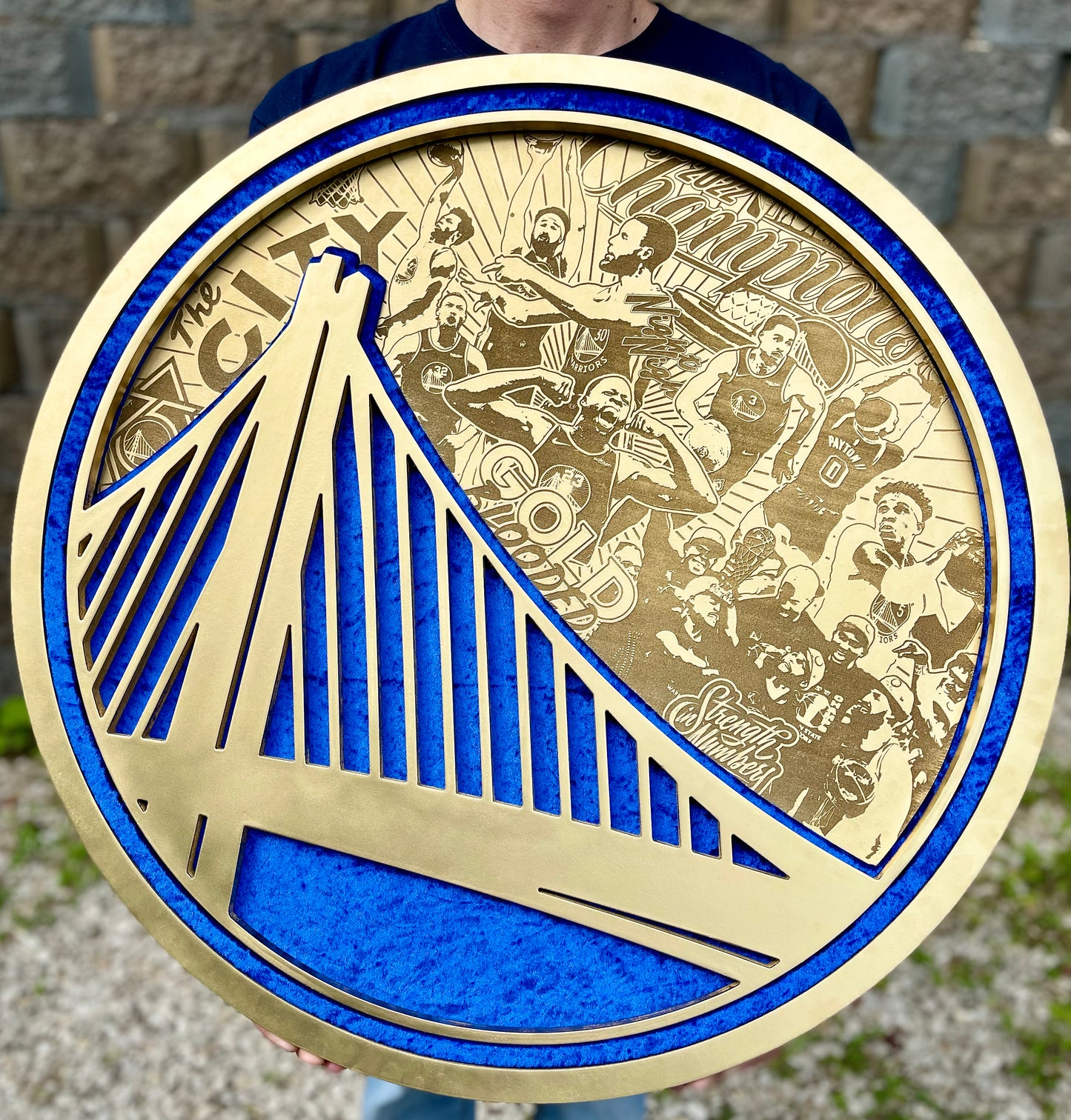 Large Golden State Warriors LED Championship sign