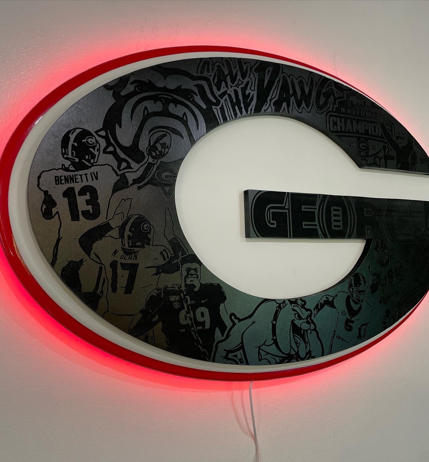 Georgia Bulldogs Championship LED sign