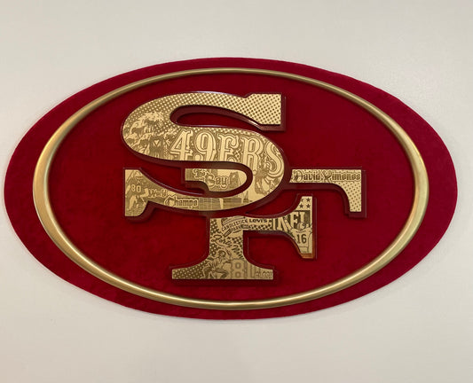 Velvet San Francisco 49ers Sign w/ LEDs