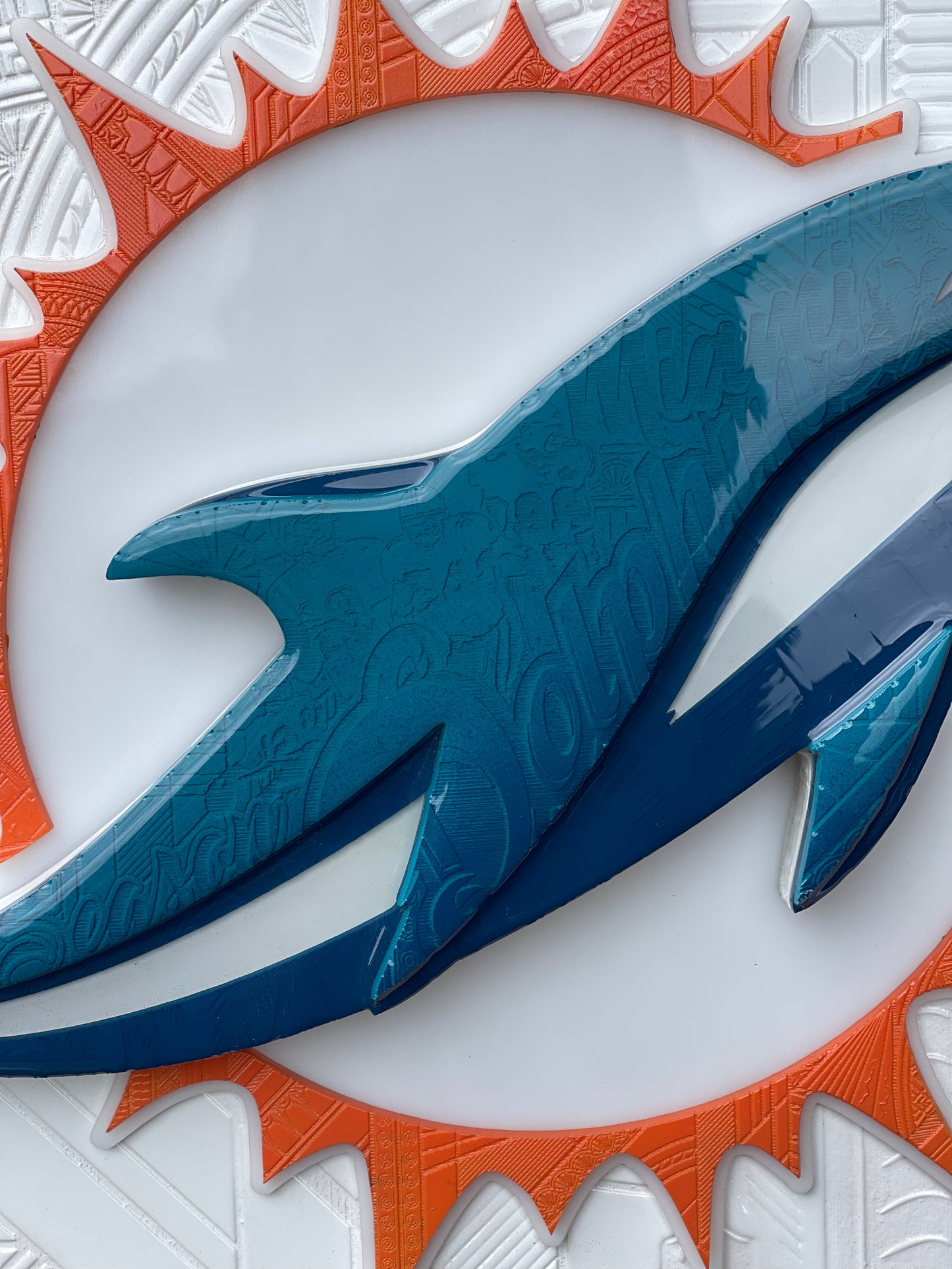 Miami Dolphins LED Framed Poster Series (No bottle opener)