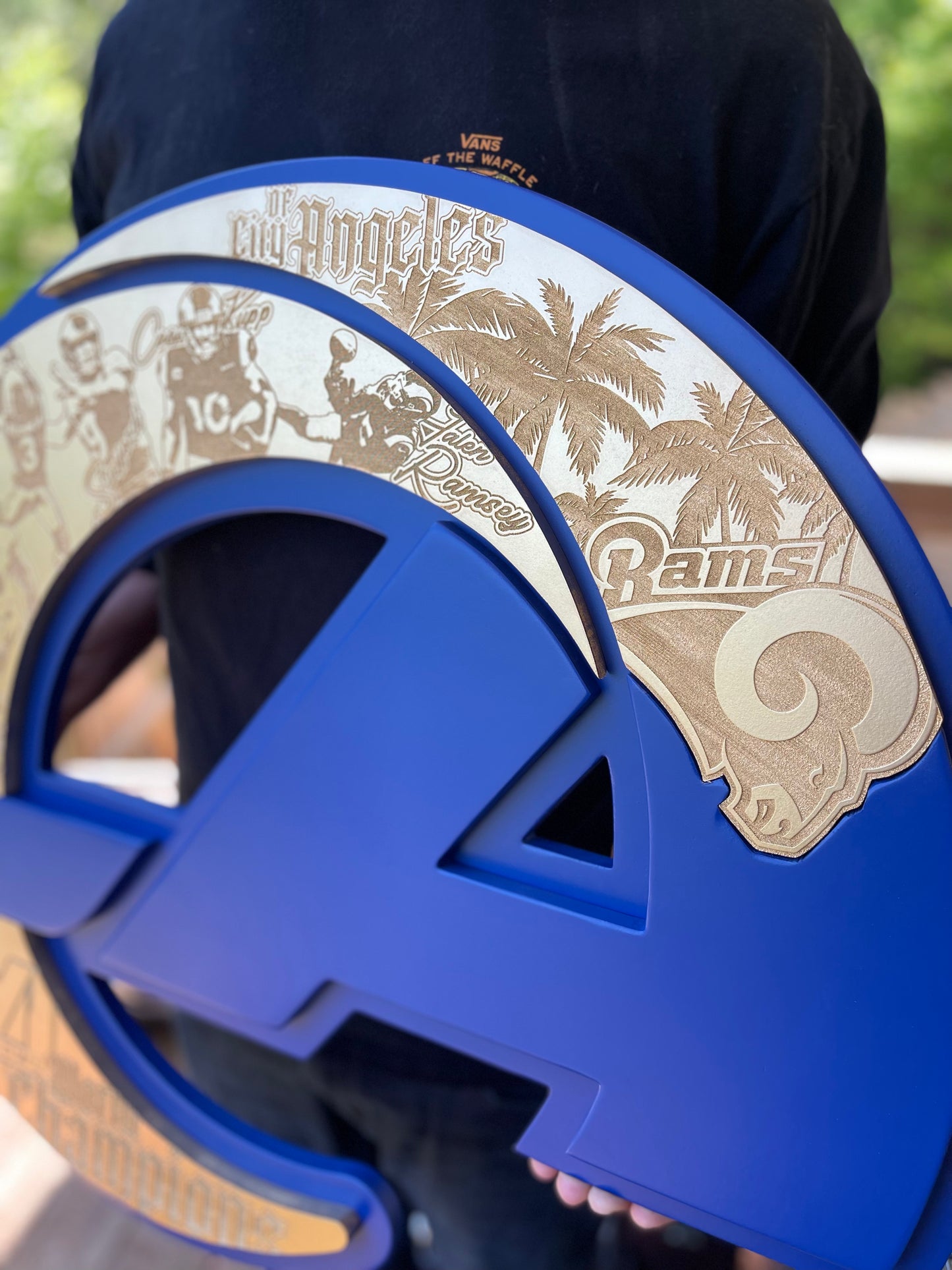 Rams Super Bowl Championship sign w/ LEDs