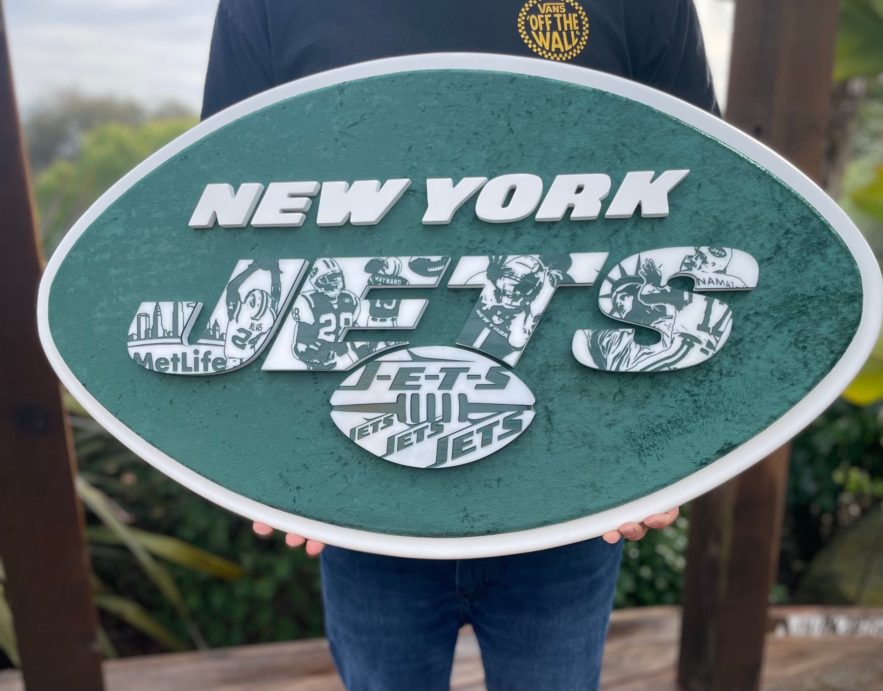 New York Jets LED Helmet Tabletop Sign