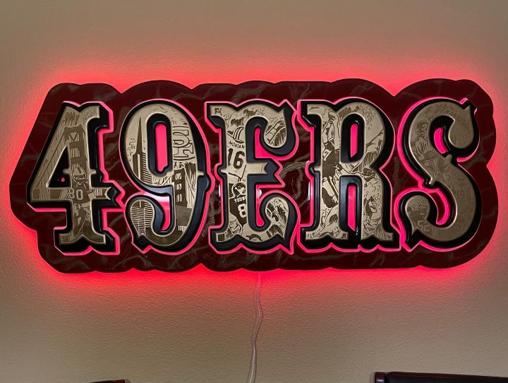 49er “Saloon Font” led sign