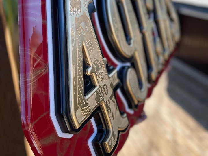 49er “Saloon Font” led sign