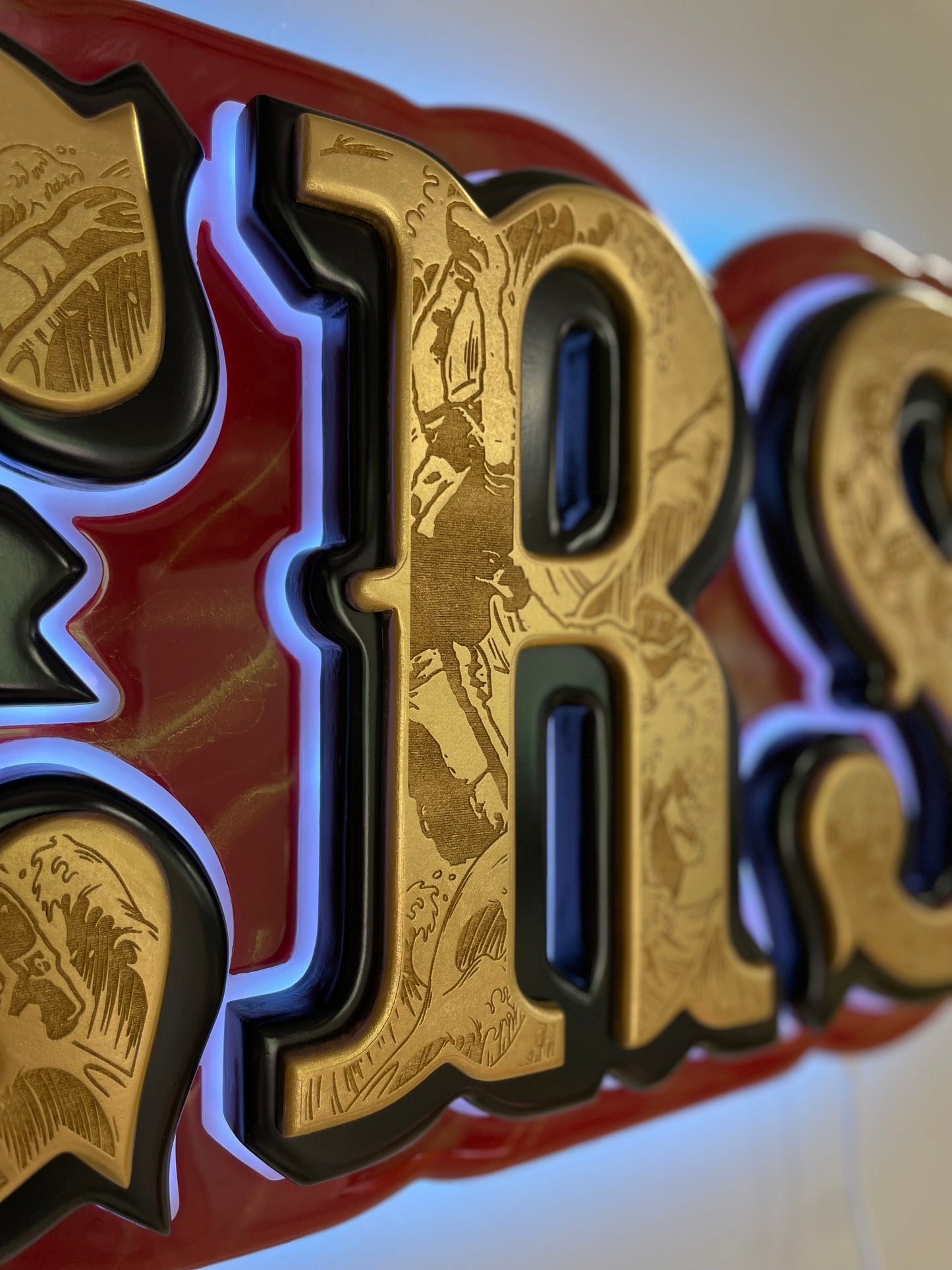 49ers “Saloon Font” led sign