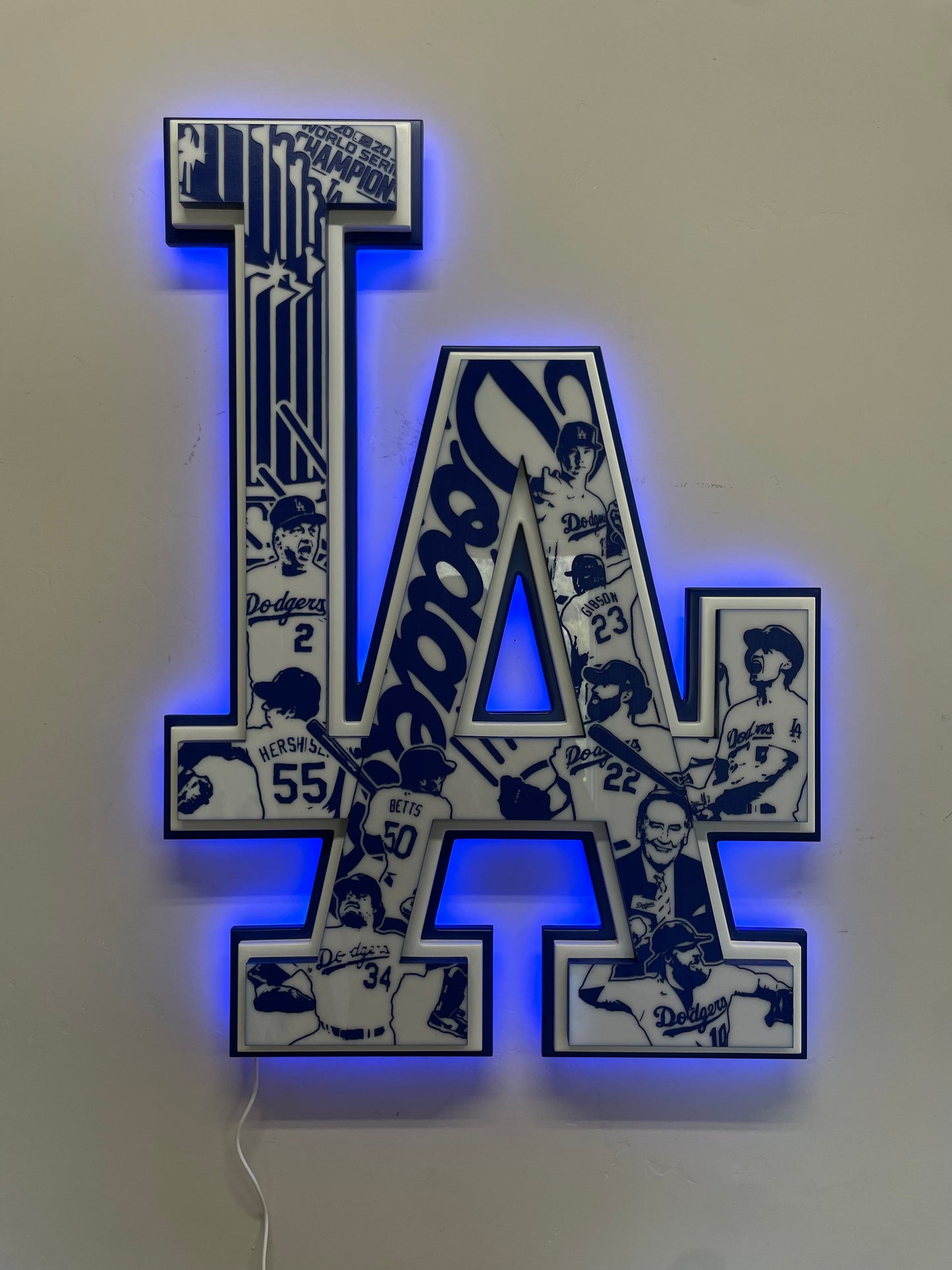 Los Angeles Dodgers - 2 Tone sign