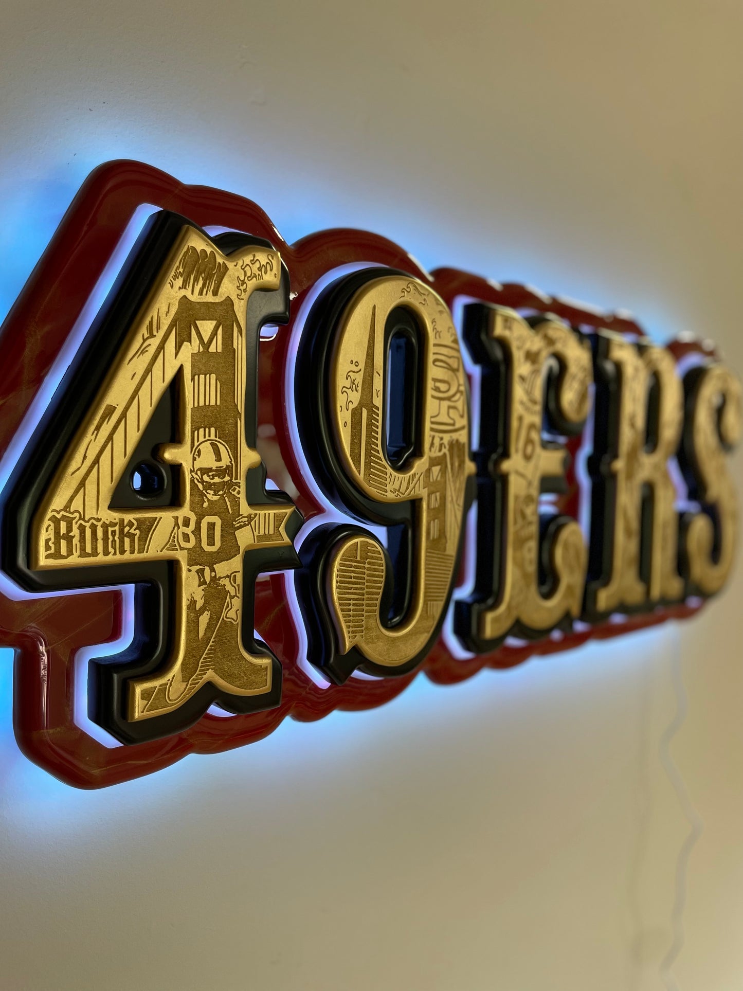 49ers “Saloon Font” led sign