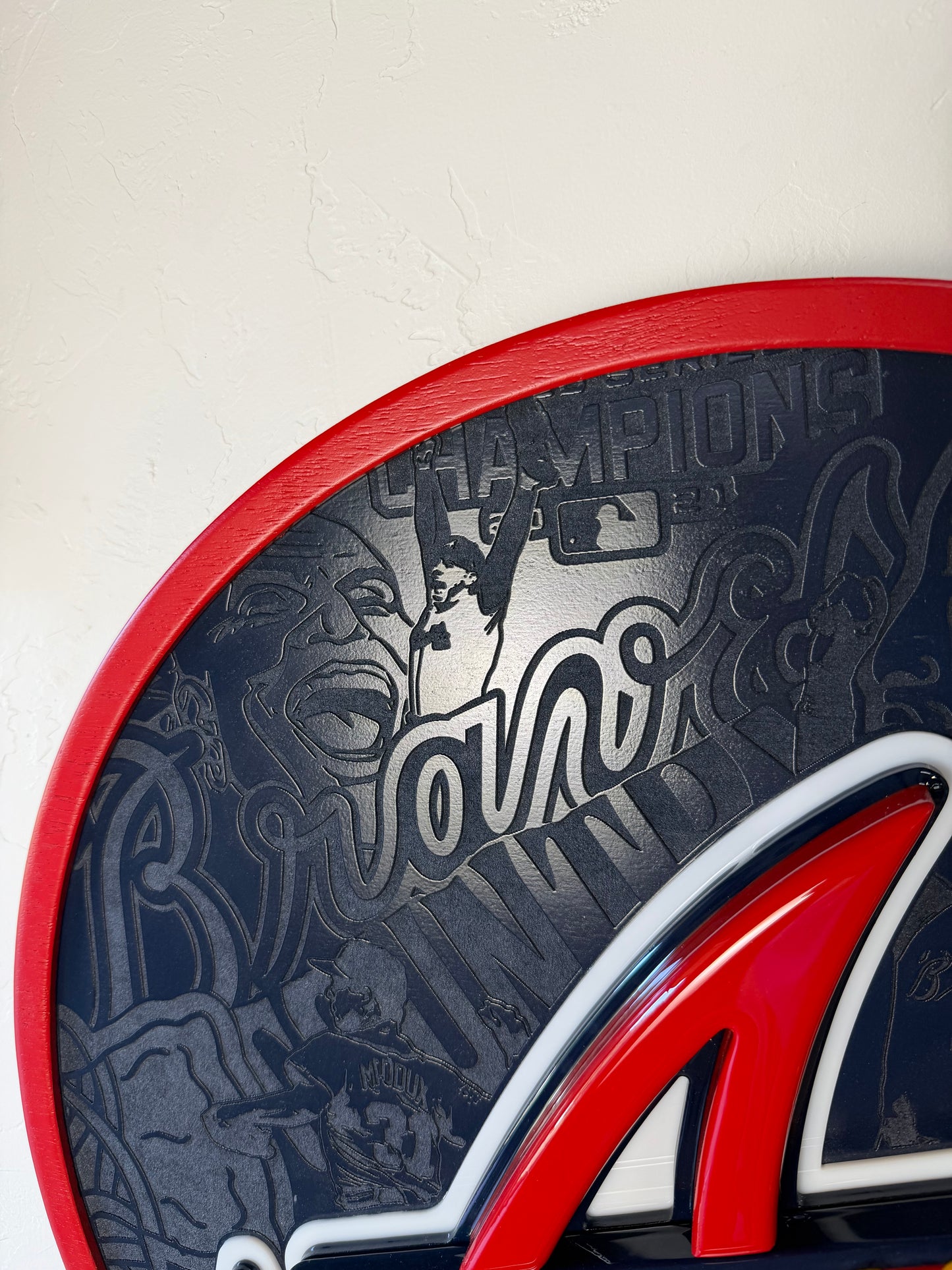 Atlanta Braves LED sign with tomahawk bottle opener