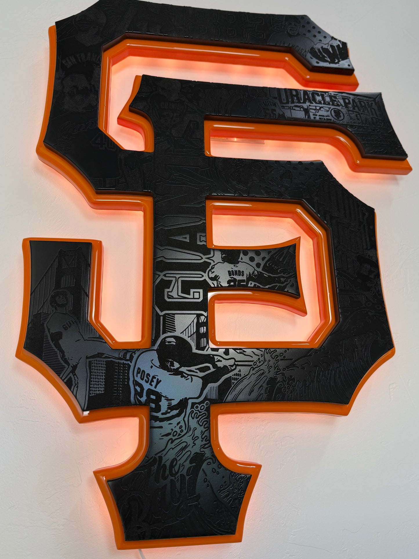 San Francisco Giants - 2 layer LED sign
