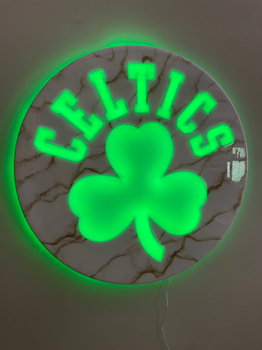 Boston Celtics LED sign