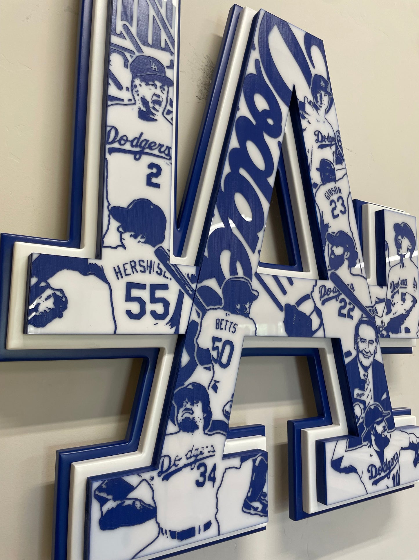 Los Angeles Dodgers - 2 Tone sign