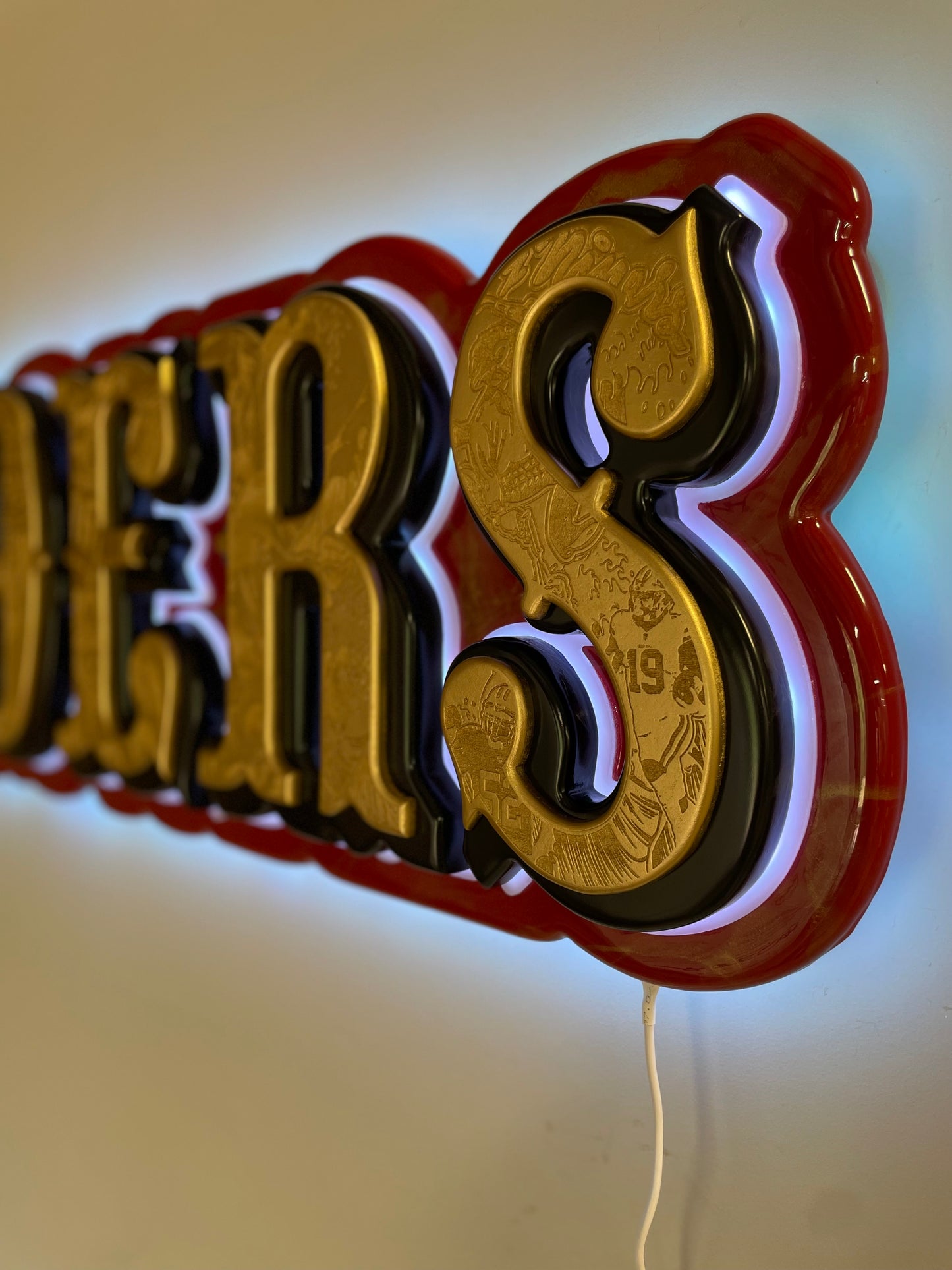 49ers “Saloon Font” led sign
