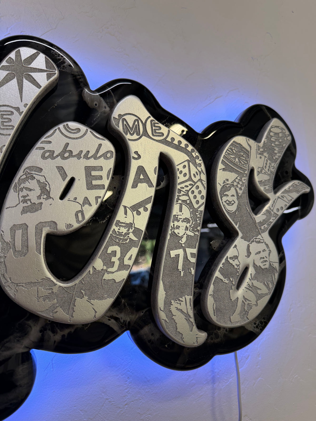 Las Vegas Raiders font LED sign