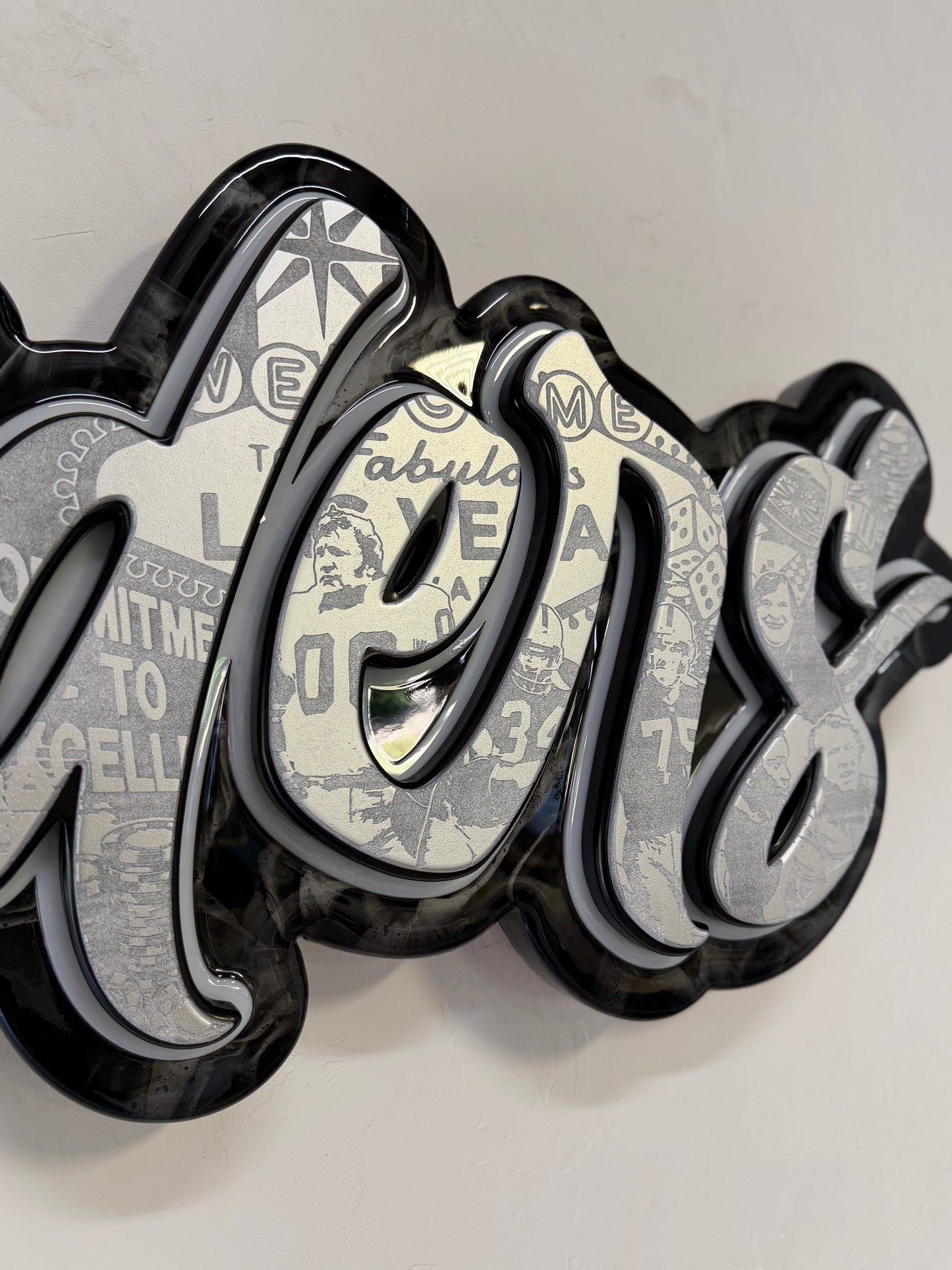 Raiders font LED