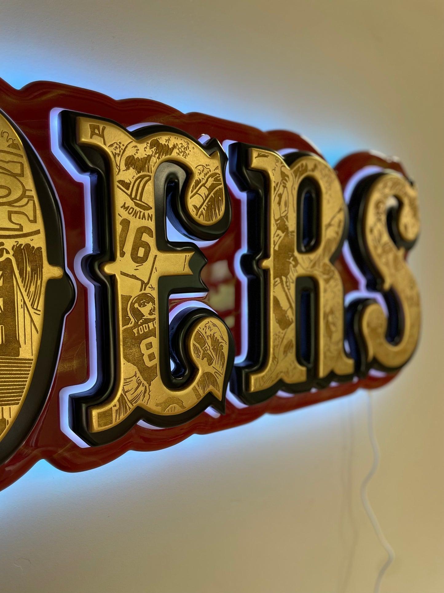 49ers “Saloon Font” led sign