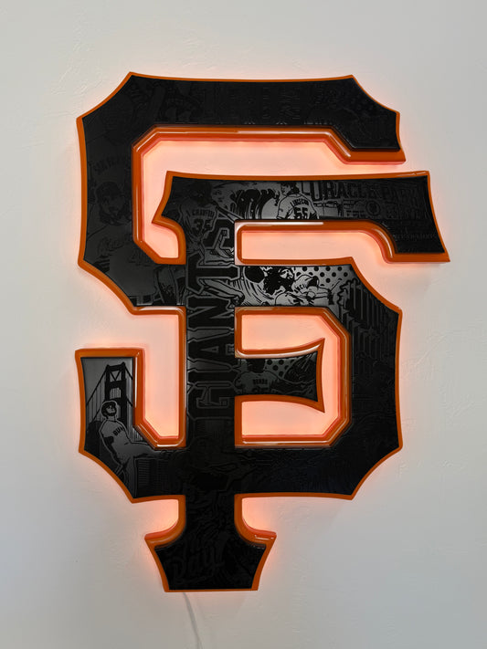 San Francisco Giants - 2 layer LED sign