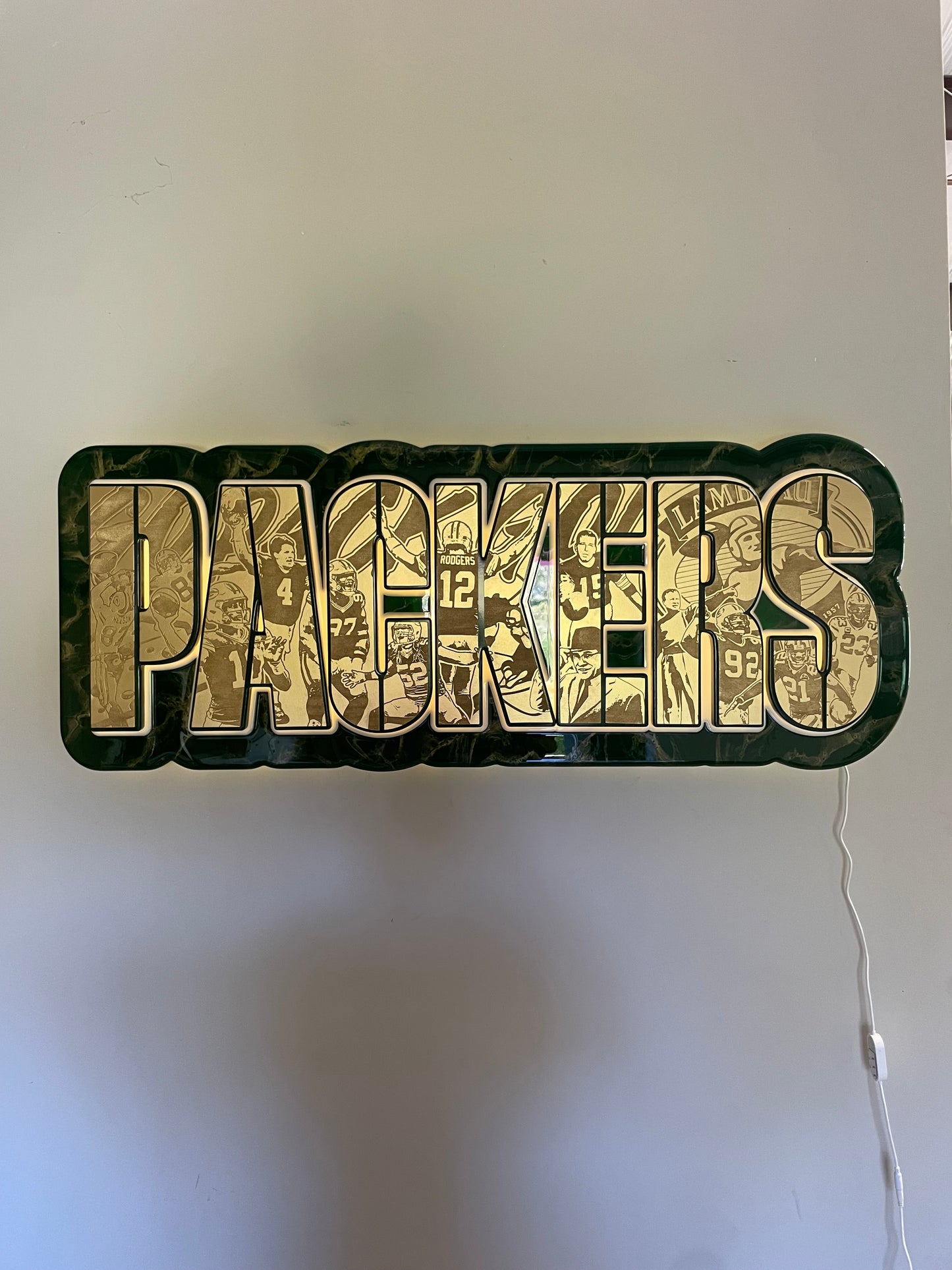 Front Lit Packers Sign