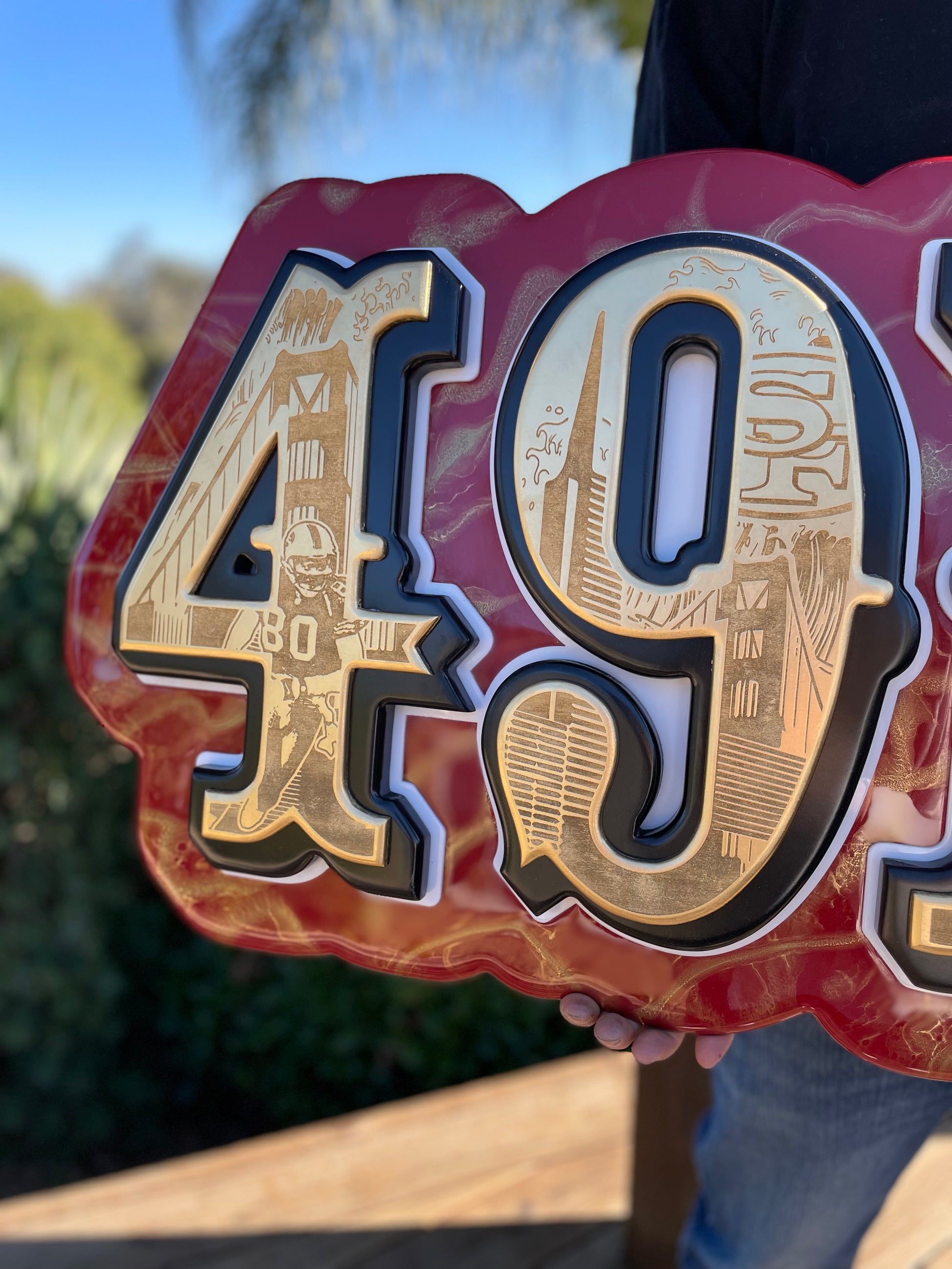 49ers “Saloon Font” led sign