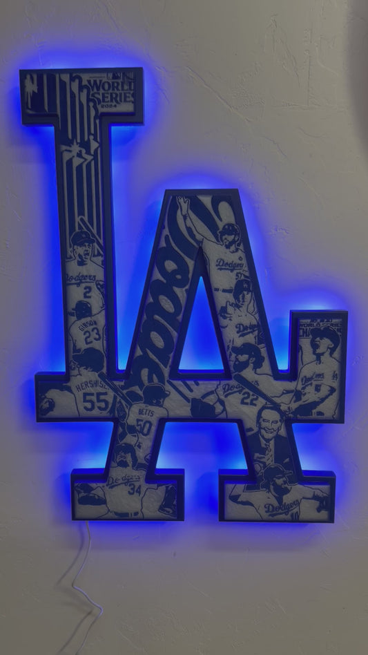 Los Angeles Dodgers led sign