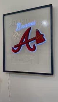 Atlanta Braves Inspired Sign Funny Baseball Sign Framed 