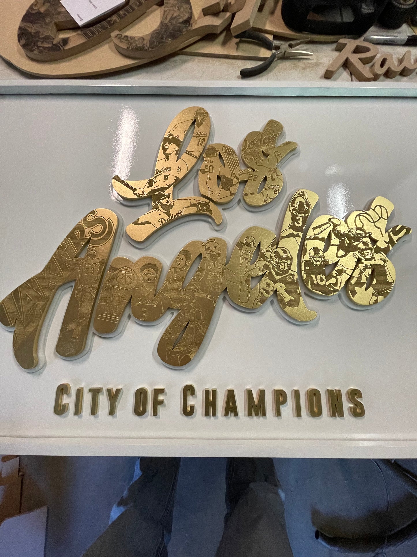 LA City Of Champions LED light up sign