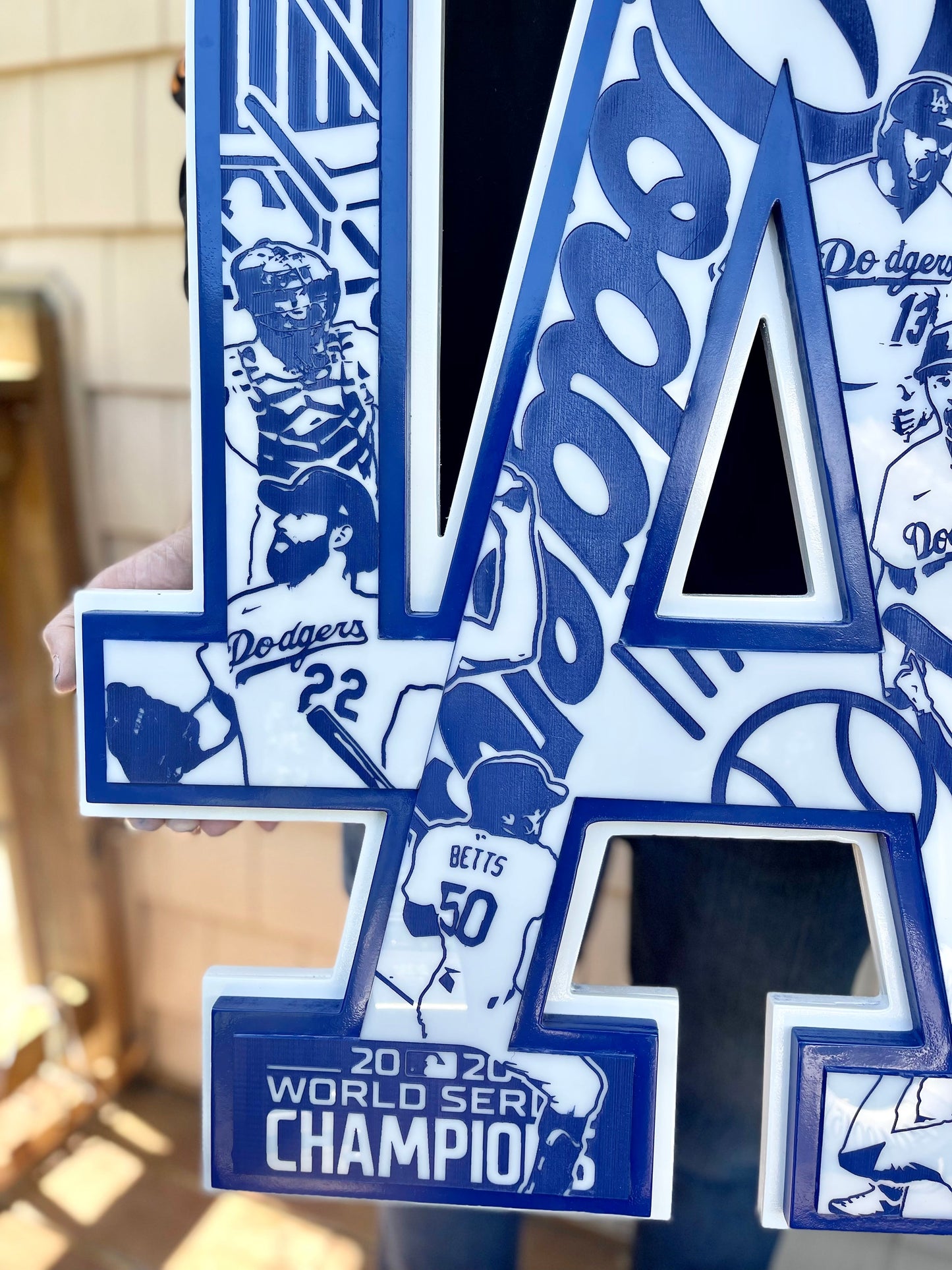 Los Angeles Dodgers 2020 World Series sign