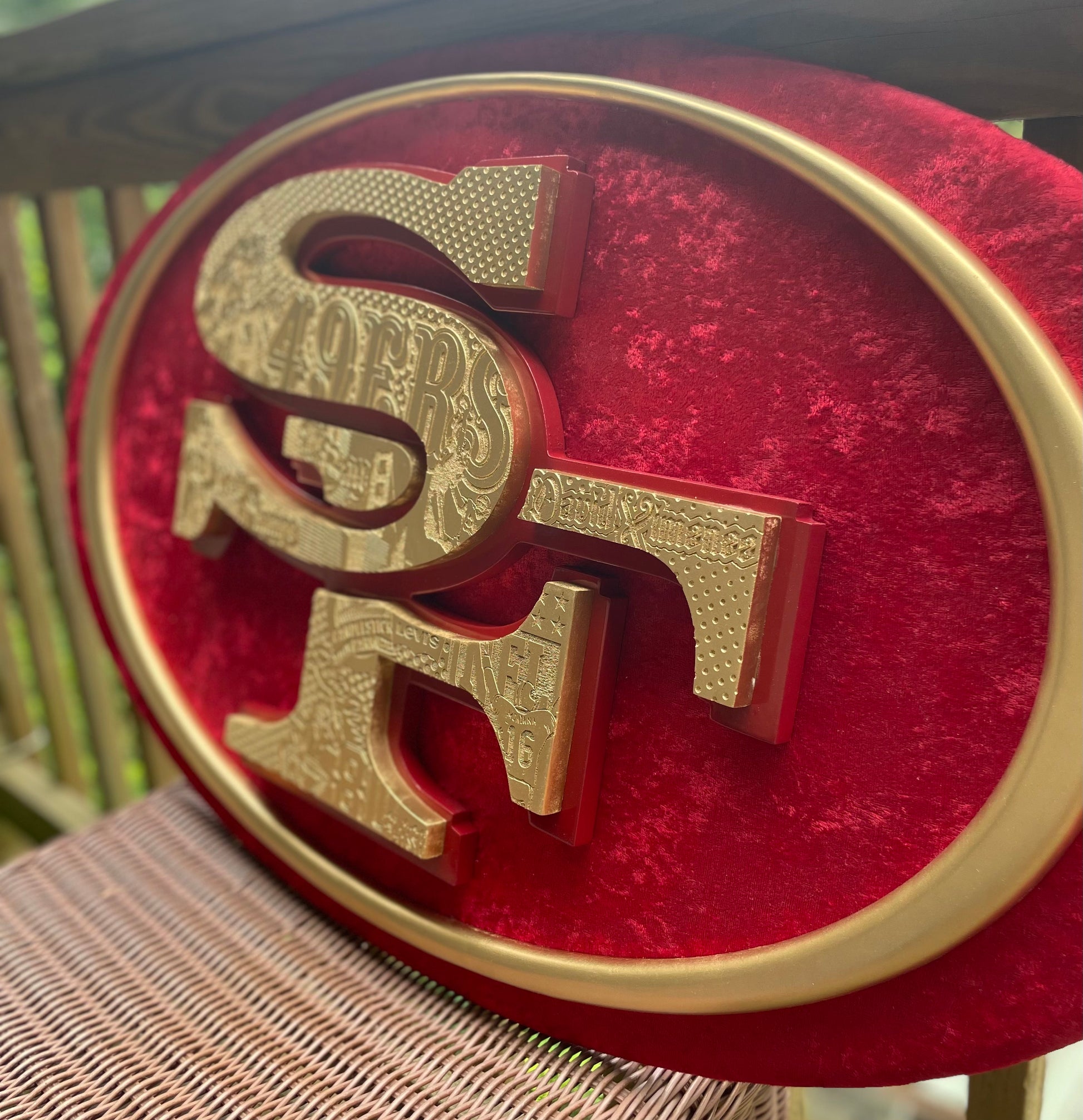 49ers Wood Logo 