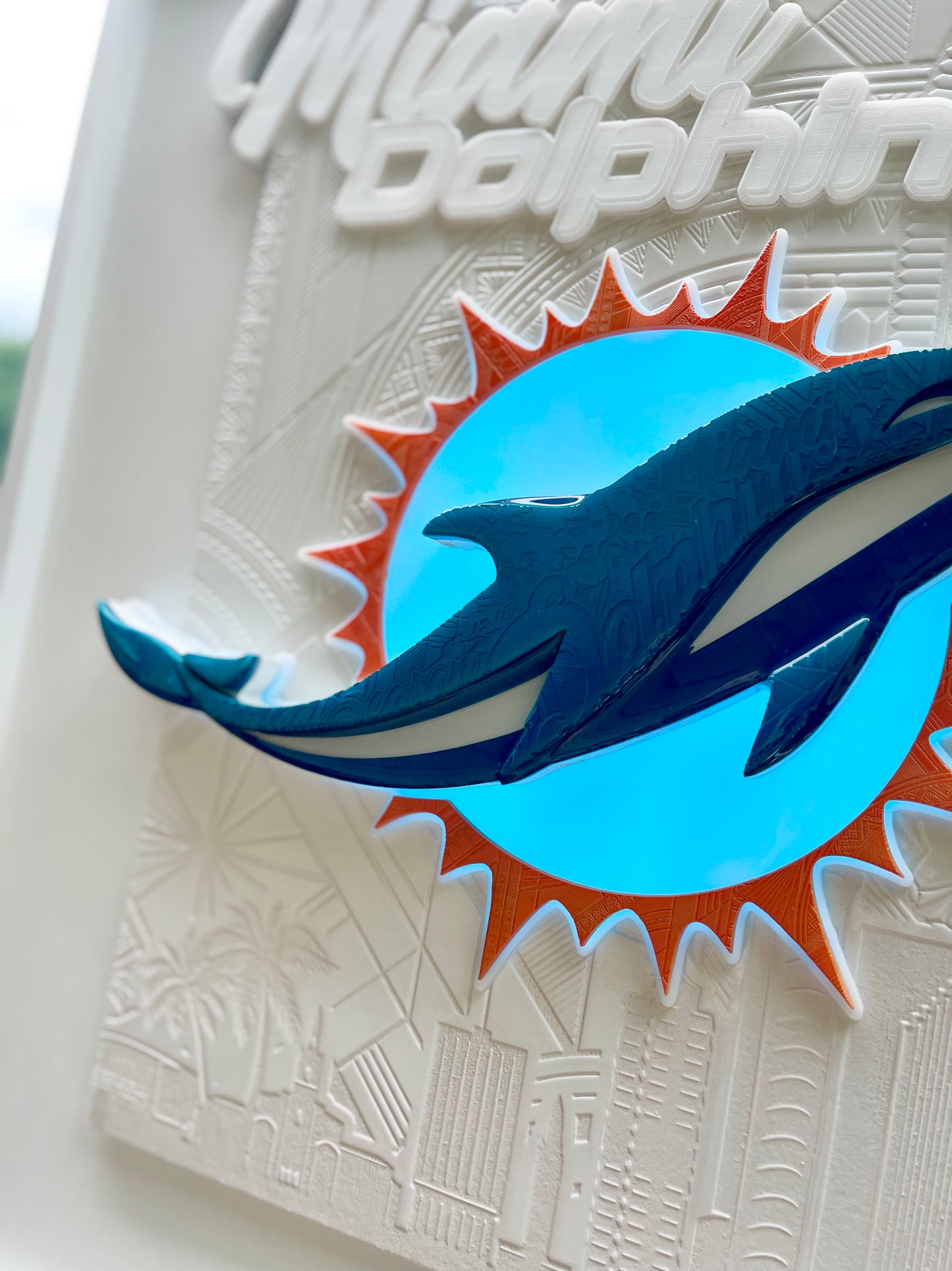 Miami Dolphins LED Framed Bottle Opener