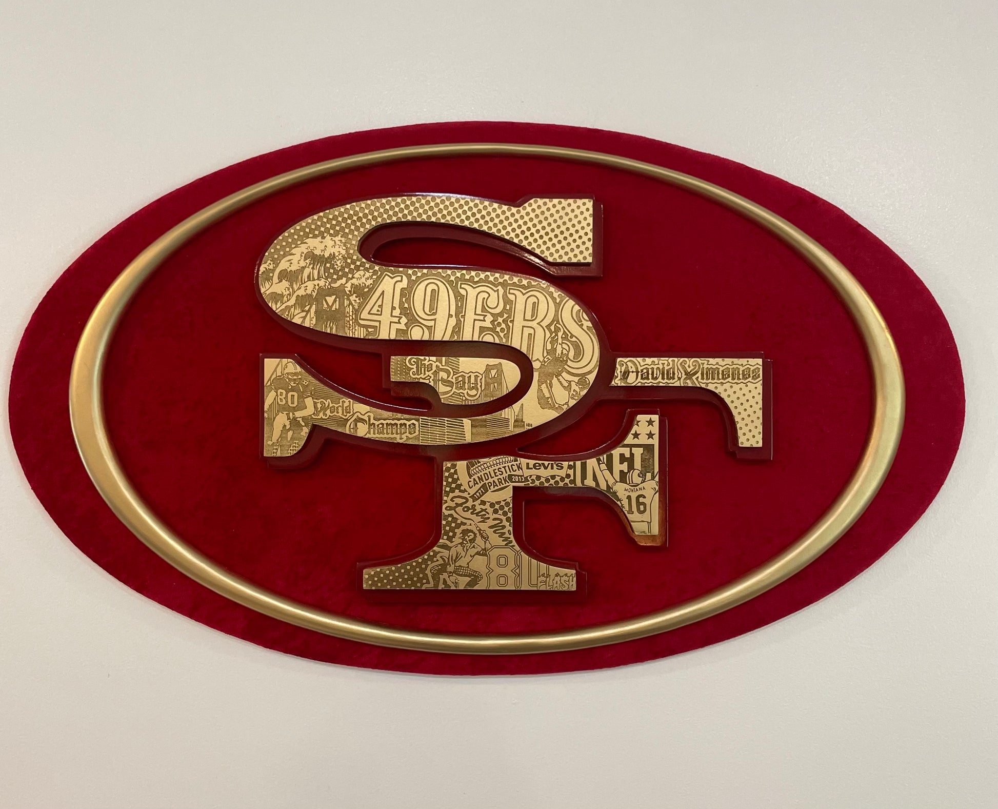 Velvet San Francisco 49ers Sign – catchfirecreations