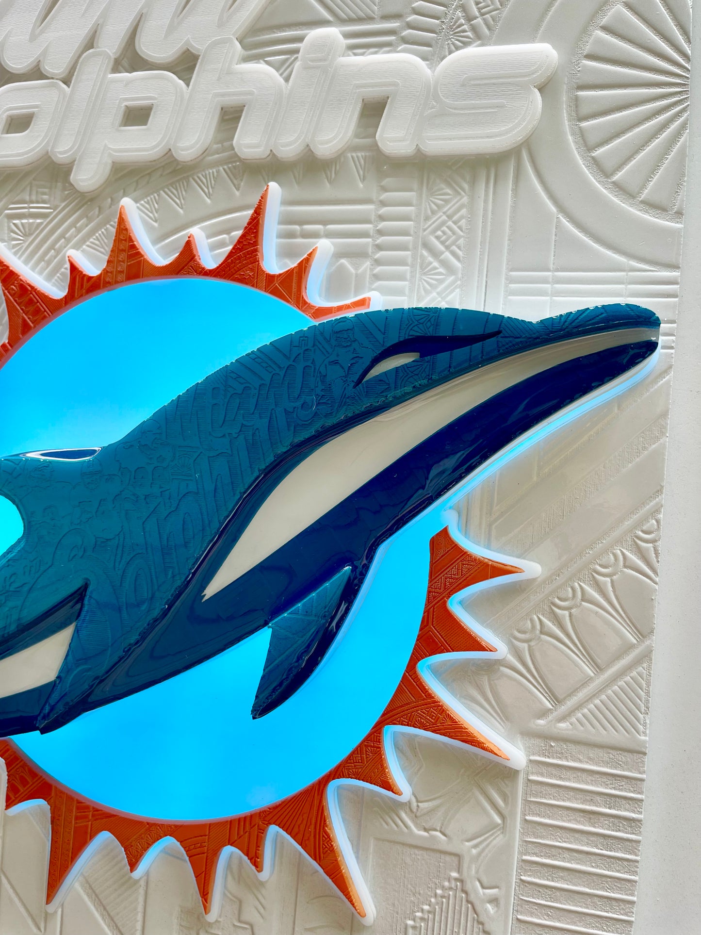 Miami Dolphins LED Framed Bottle Opener