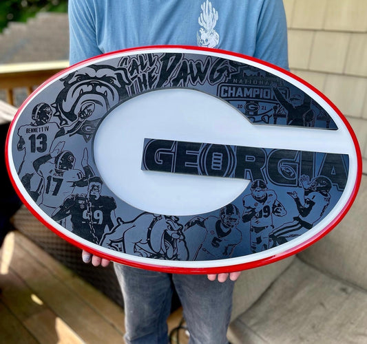 Georgia Bulldogs Championship LED sign